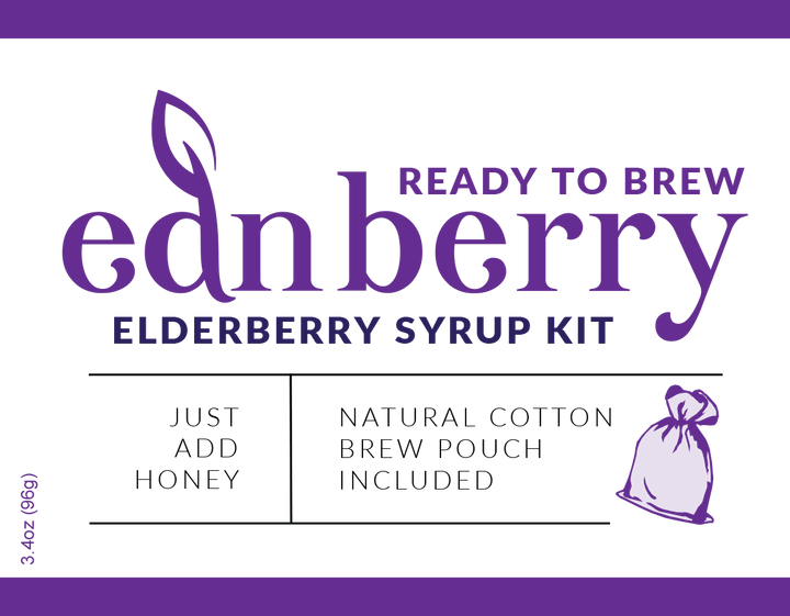Ednberry - Cinnamon & Ginger Elderberry & Aronia Syrup Kit - makes 32 oz